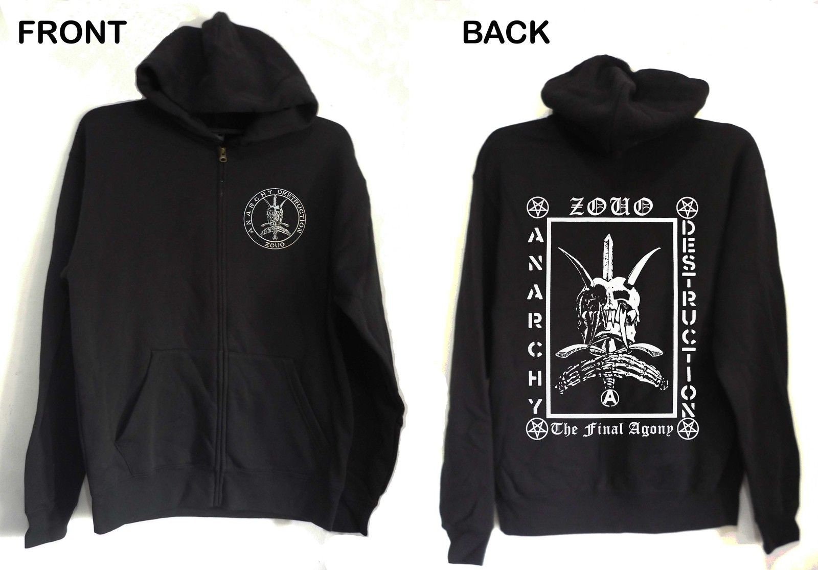 The BONEZ SUNTOWN CROSS ZIPUP Hoodie