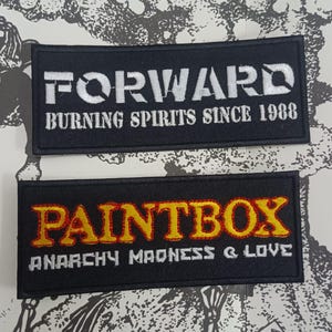 FORWARD - Burning Spirits  embroidered patch death side systematic death paintbox