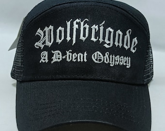 Embroidered trucker baseball cap hat Wolfbrigade D-beat Anti Cimex