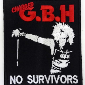 Charged G.B.H. - embroidered patch 3 options varukers one way system exploited