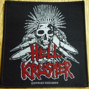 Łatka HELLKRUSHER Amebix Axegrinder Sacrilege Wyginięcie ludzkości hellbastard