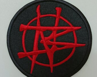 NB embroidered patch - industrial metal punk