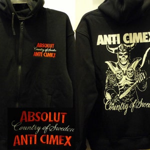 ANTICIMEX - Country Of Sweden Hoodie zipper Anti Cimex