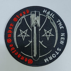 Genocde Super Stars - Gestickter Aufnäher von Nasum Delamorte Skitsystem Massmord Crustn'Roll Inepsy