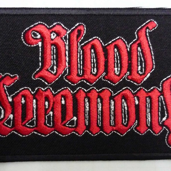 BLOOD CEREMONY embroidered patch