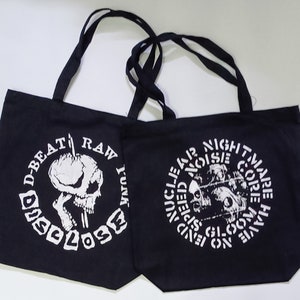 TOTE BAG I Disclose I Gloom I Raw Punk I Crusher Crust I