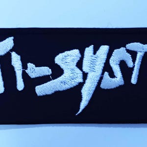 ANTI-SYSTEM Aufnäher, gestickter Aufnäher, Mob Crass, rudimentärer Konflikt, Anarchopunk