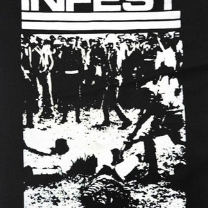 INFEST - back patch spazz ch bronson capitalist casualties crudos