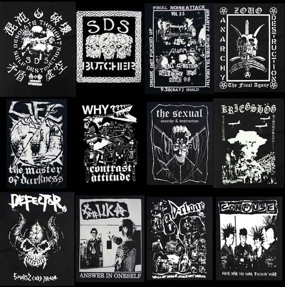 Printed Back Patch SDS Zouo Life Contrast Attitude Sexual