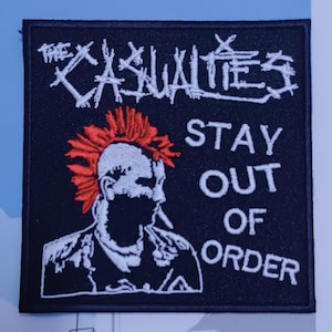 THE CASUALTIES - gestickter Aufnäher total chaos Oxymoron the chaoss Unterschicht Göre