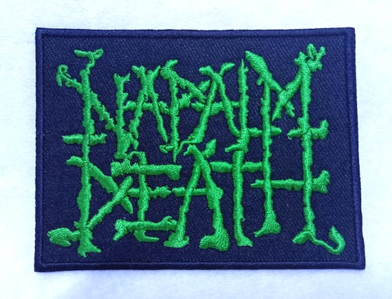 邦楽 NAPALM CONFUSE GISM NAPALM DEATH Embroidered Patch Nasum Siege Rotten Sound Grindcore