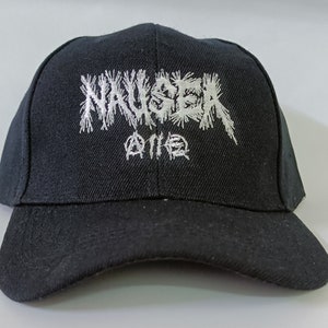NAUSEA embroidered baseball cap  amebix aus rotten antisect misery