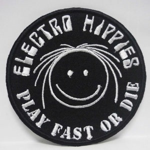 ELECTRO HIPPIES embroidered patch