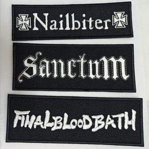 Parche bordado de bandas D-beat Nailbiter ~ Sanctum ~ Final Blood Bath - Anticimex Death Side D-clone Skitsystem Amebix