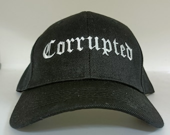 CORRUPTED embroidered baseball cap / velcro