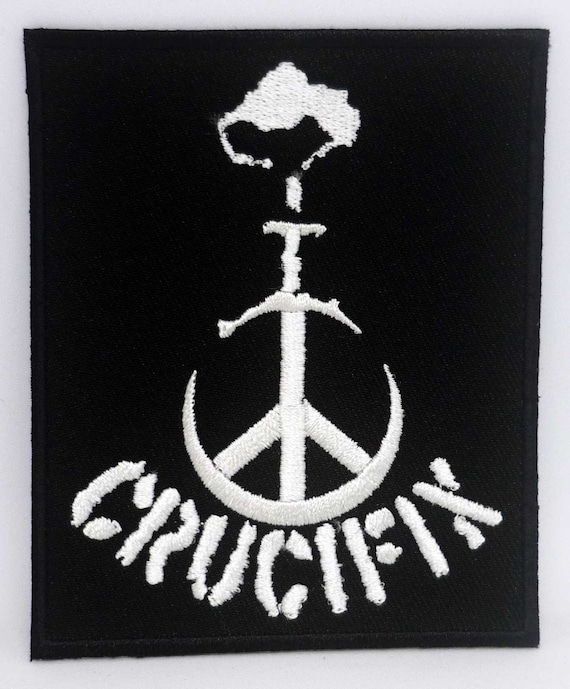 CRUCIFIX - Embroidered Patch Conflict MDC Varukers - Etsy