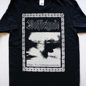 WOLFBRIGADE Hi Tech.. T-Shirt Wolfsrudel Tragödie aus Asche entstehen