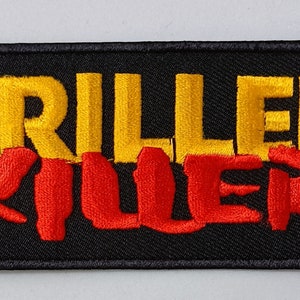 DRILLER K  embroidered patch cimex skistsystem warvictims wolfbrigade