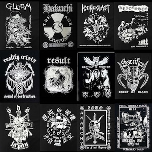 Gedruckter Aufnäher auf der Rückseite Gloom Hakuchi Iconoklast Kriegsschwein Realität Crisis Ergebnis Teppich Opfer Gesellschaftlicher Tod ermordet