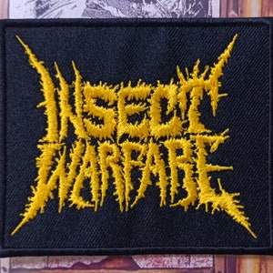 INSECT WARFARE embroidered patch wormrot napalm death repulsion