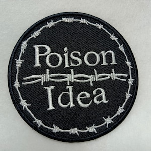POISON IDEA - embroidered patch husker du iconoclast germs