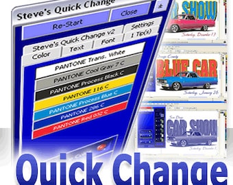 Change Colors, Text and Fonts on the fly in Corel DRAW X3, X4, X5 & X6 Full Version!* macro
