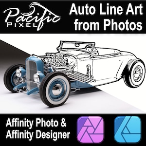 Line Art from your Photos in Affinity Photo & Designer for iPad, Windows and Mac with Blackline