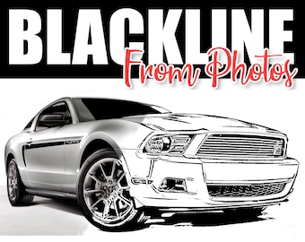 Professional Line Art in Photoshop - Line Art with Halftone Shading Action Set