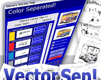 Vector Color Separations for Corel DRAW X3, X4, X5 & X6 Full Version!*
