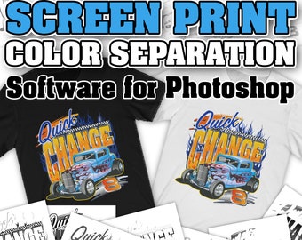 Color Separation Software for Photoshop - Automatic Camera Ready Color Separations for Screen Printing with Spot Me