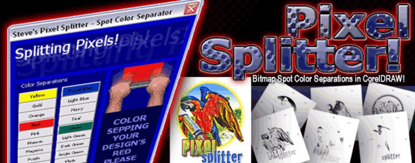 RGB Bitmap Color Separation Software for Corel DRAW X3, X4, X5 & X6
