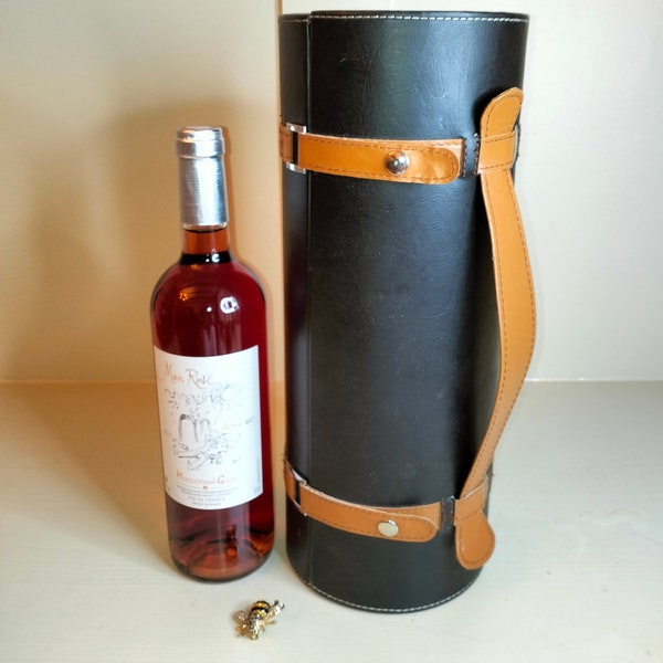 Wine Bottle Carrier Leather Etsy
