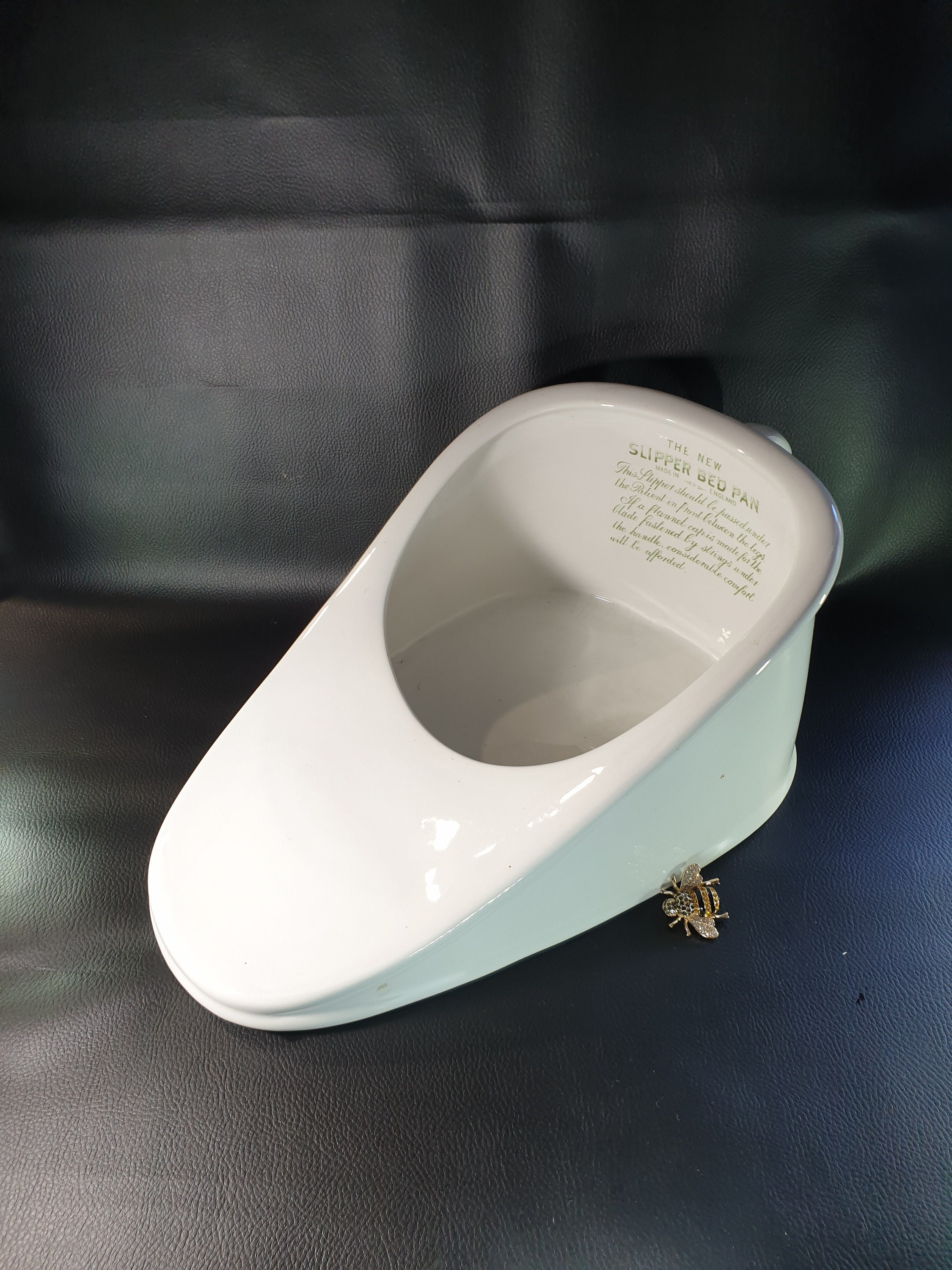 Porcelain Bed Pan Slipper Bed Pan Antique Bed Pan English Etsy Australia