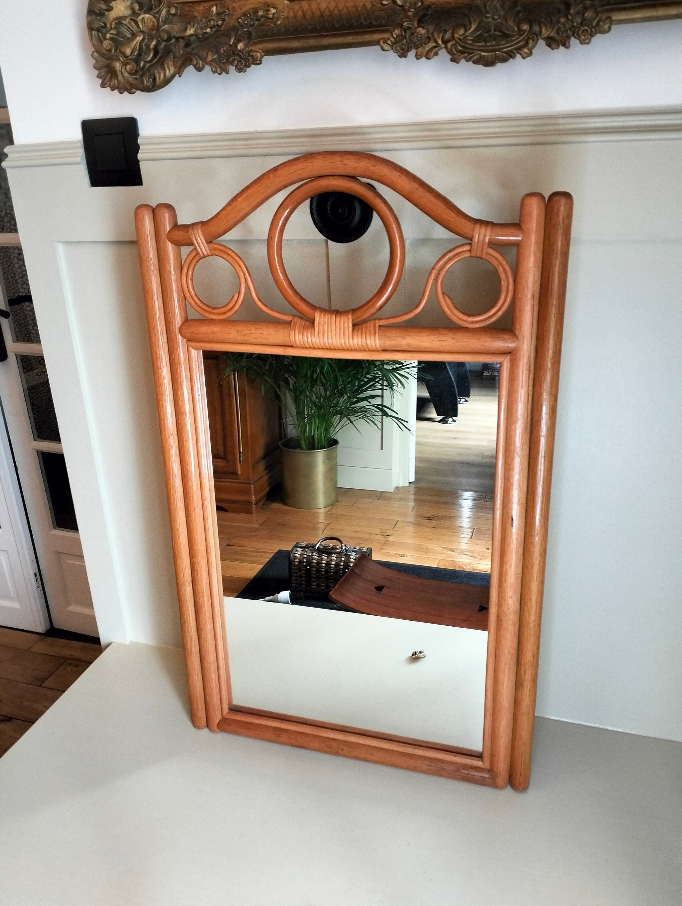 miroir Mural En Bois