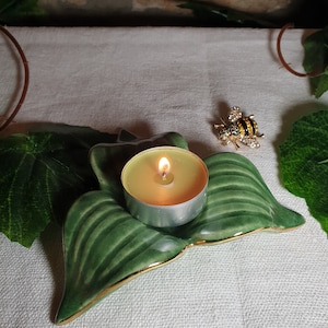 Vintage Bavarian Ceramic Candle Holder, Ceramic Candle Holder, Bavarian Ceramic, Single Candle Holder