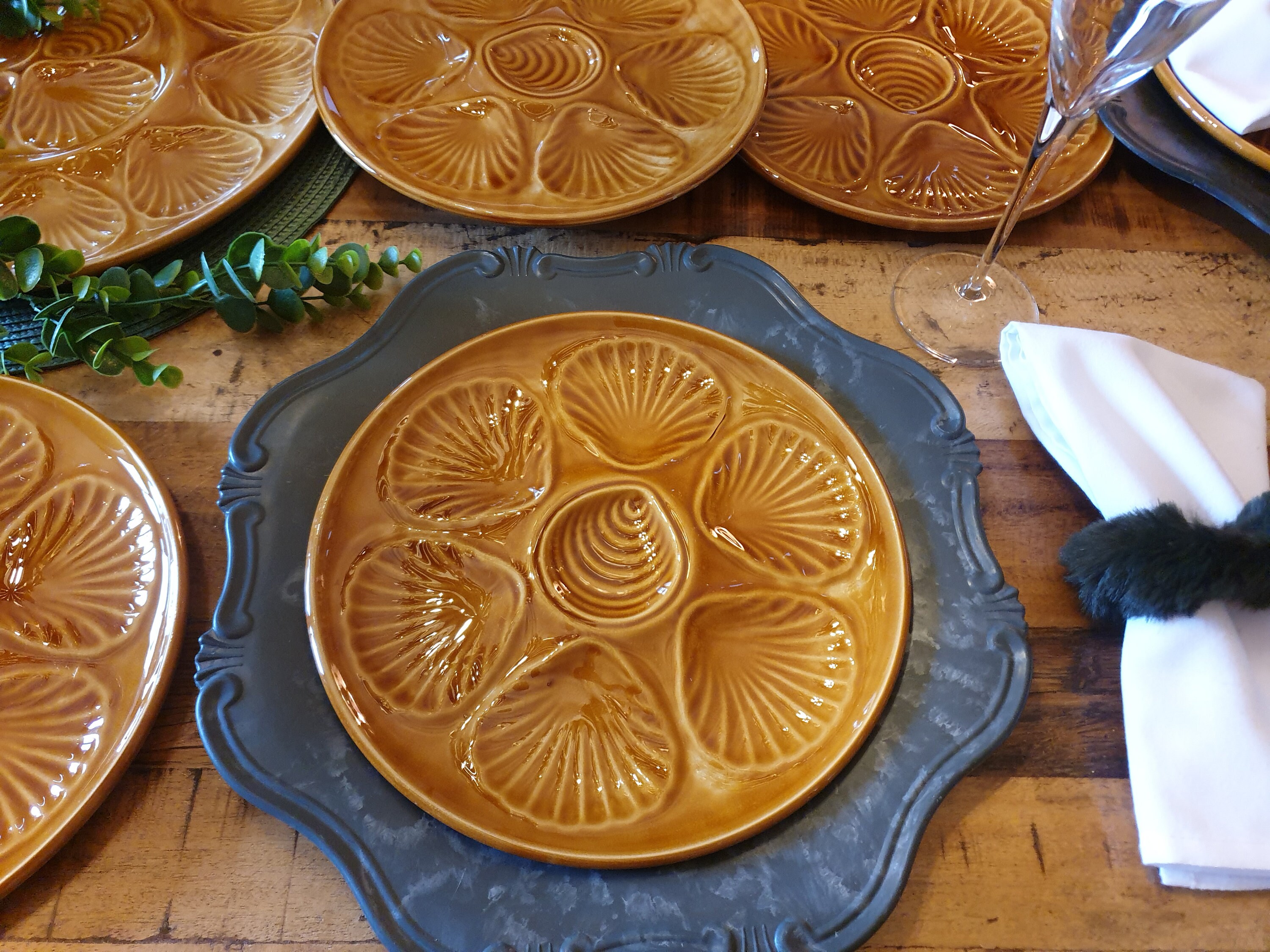 assiettes D'huîtres