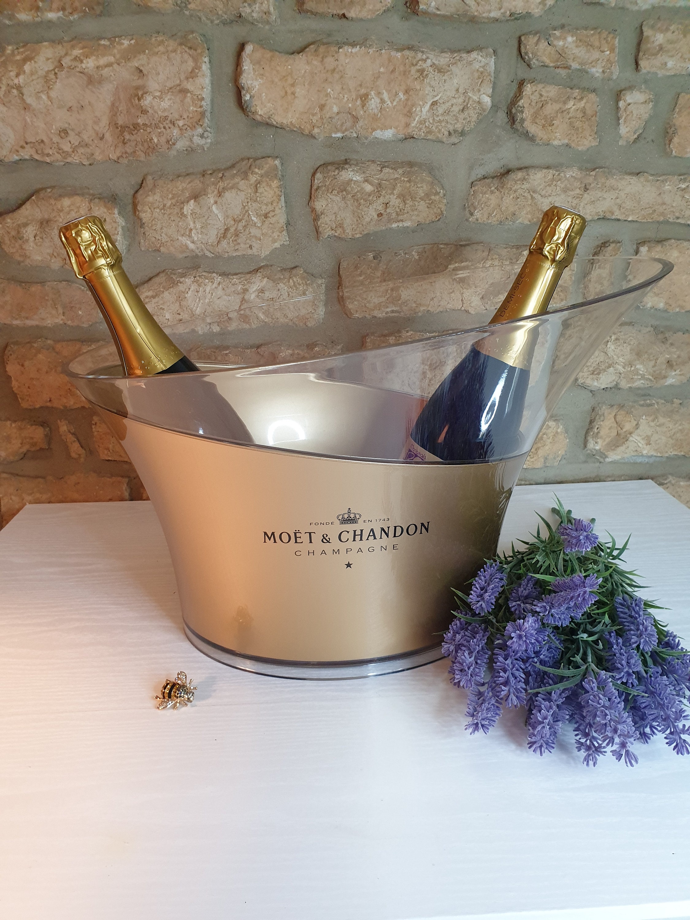 Champagne Bucket Moet Chandon Wine Cooler Made in France. -  Israel