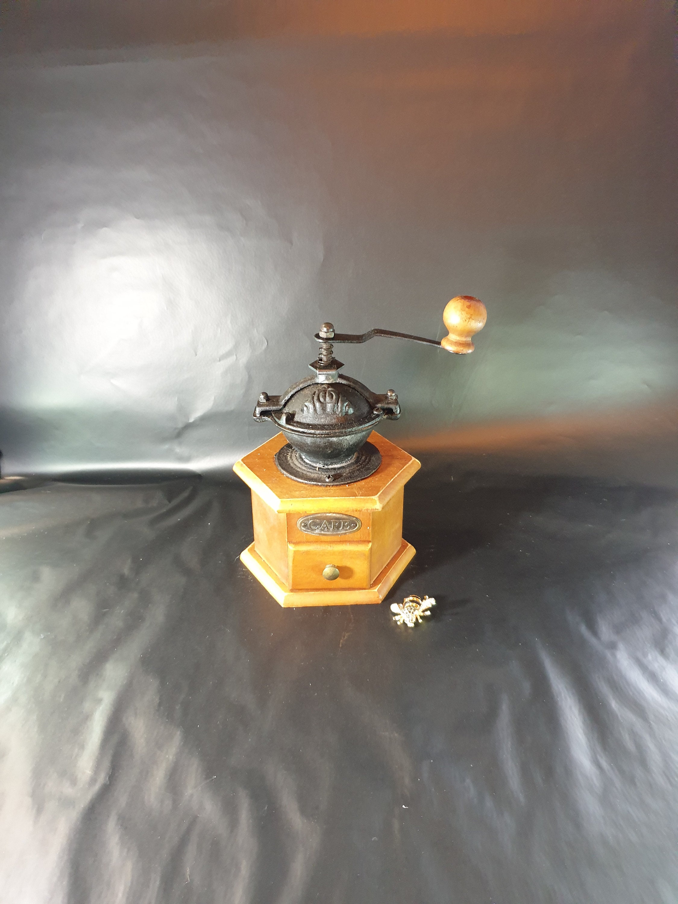 Moulin à Café Vintage, Moulin Manuel en Bois, Café, Cadeau Décor de Bar Café