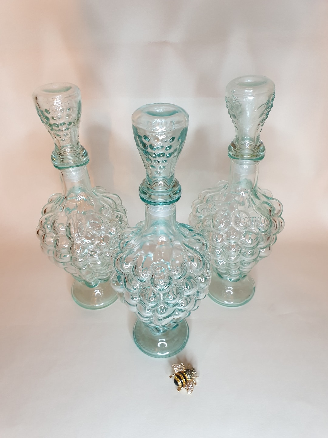 Vintage Wine Decanters, Mod Dep Italian Glass Decanter, Glass Wine
