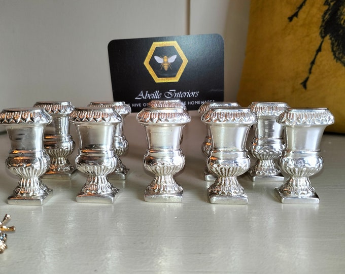 Vintage Metal Place Card Holders, Table Name Card Holders, Dinner Table