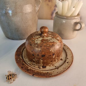Vintage Cheese Presentation Plate - Cheese Plate with Lid -  Cheese Platter with Cover