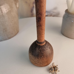 Vintage French Wooden Pestle - Vintage Wooden Masher - Large Vintage Wooden Pestle