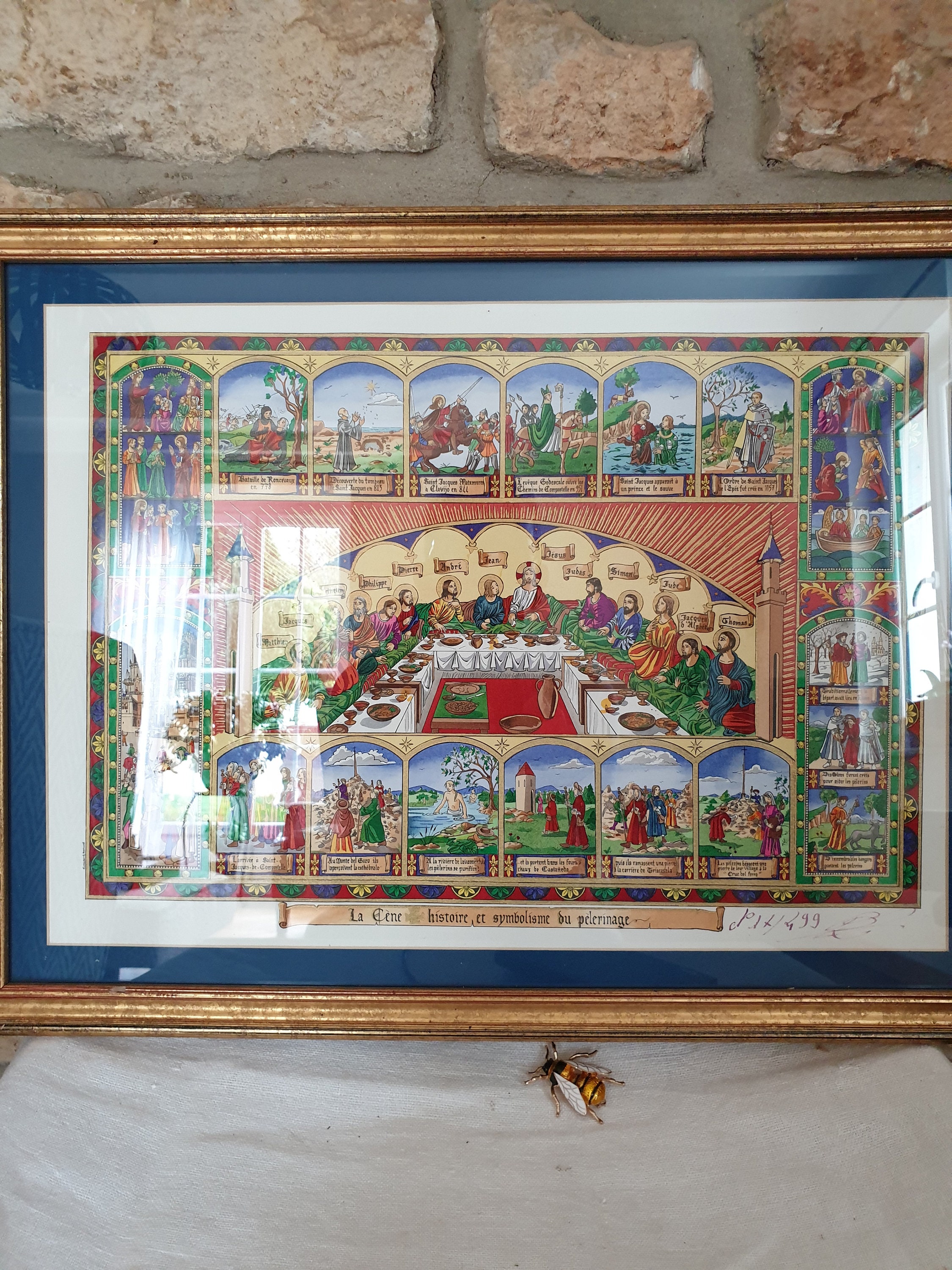 La Cène, Le Pèlerinage, Jésus, L'image Religieuse, Dernier Repas Du Christ et de Ses Disciples, Fran