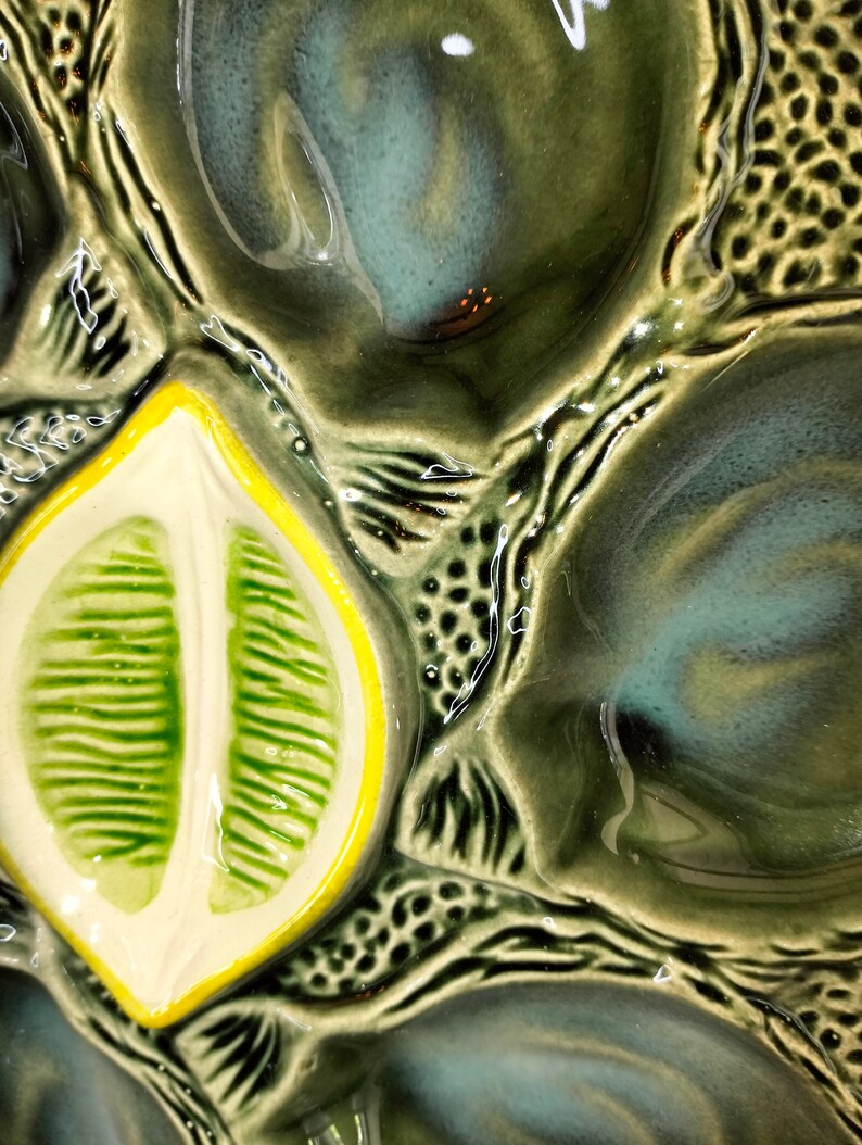 Vintage Oyster Plates Vintage St Clement Oyster Plates Etsy