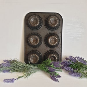 Vintage French Baking Tray, Cake Mold, French Gateaux Baking Tray, Vintage Cake Tray, Farmhouse Kitchen Decor