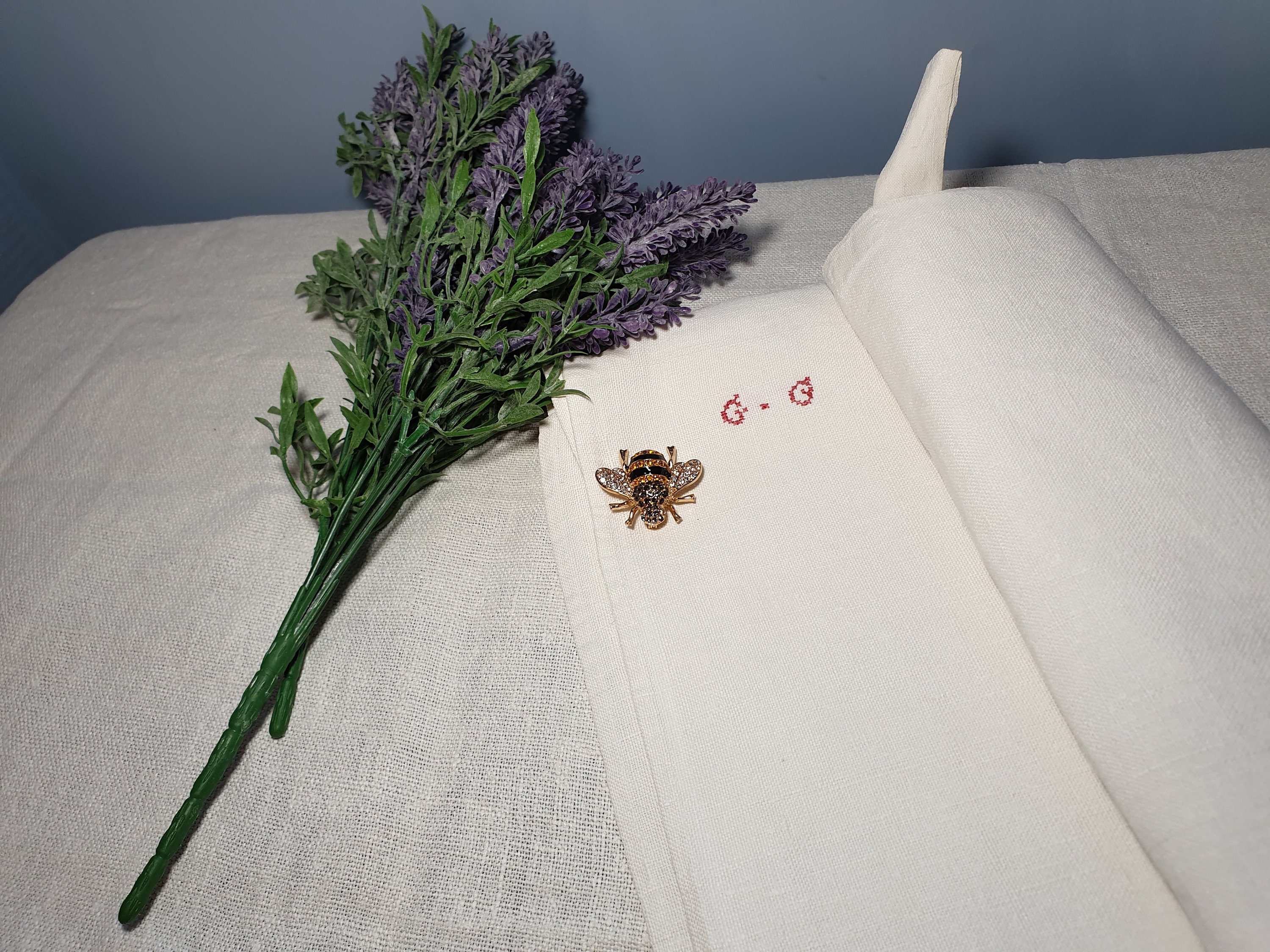 Français Vintage Metis Grand Torchon Blanc, Français Vintage Coupe d'appoint, Décoration de Cuisine 