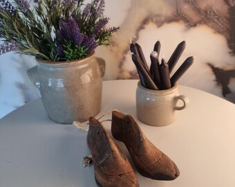 Vintage French Wooden Shoe Forms, Cobblers Lasts, Decorative Display
