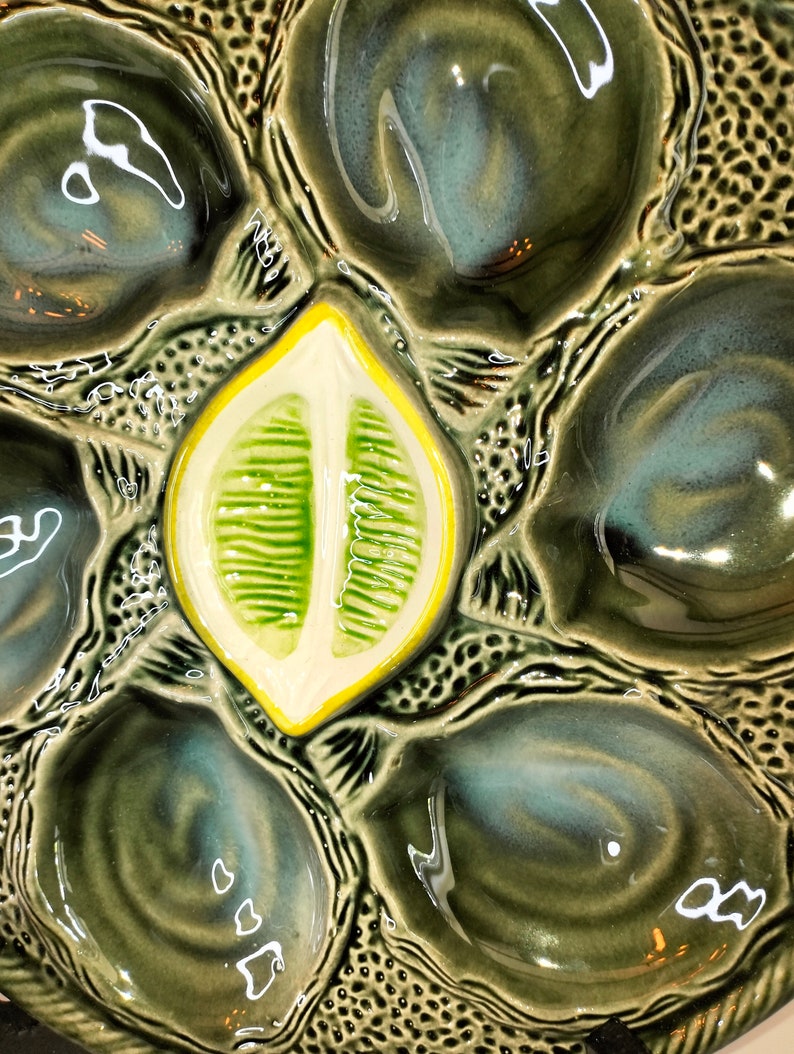 Vintage Oyster Plates Vintage St Clement Oyster Plates Etsy