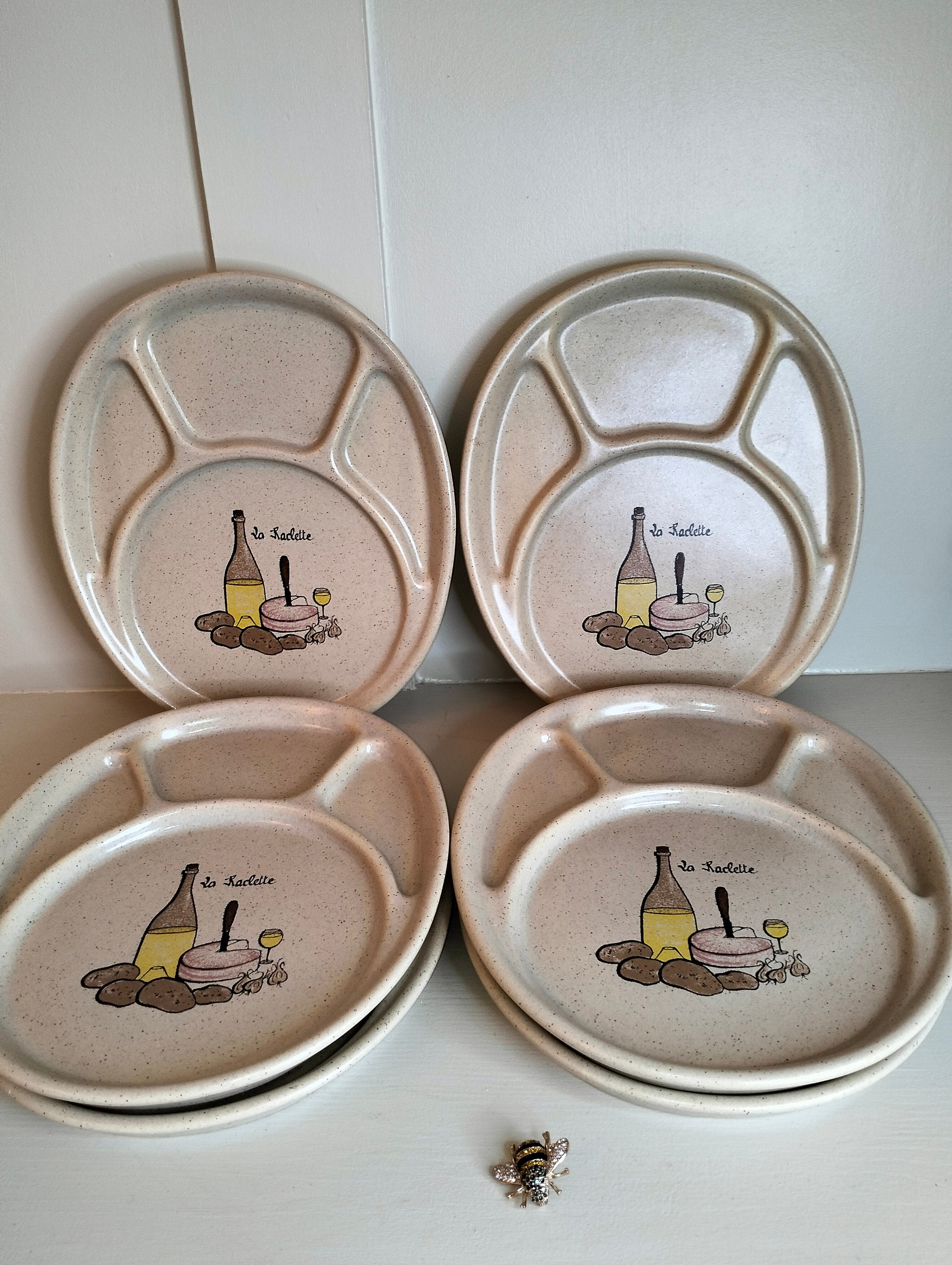 フランス製ヴィンテージ希少フォンデュ皿6枚
