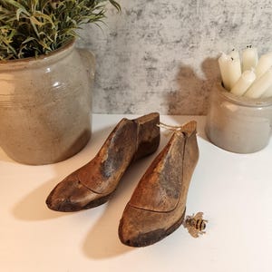 Vintage French Wooden Shoe Forms, Wooden Shoe Lasts, French Cobblers Shoe Forms, Beautiful Decorative Items